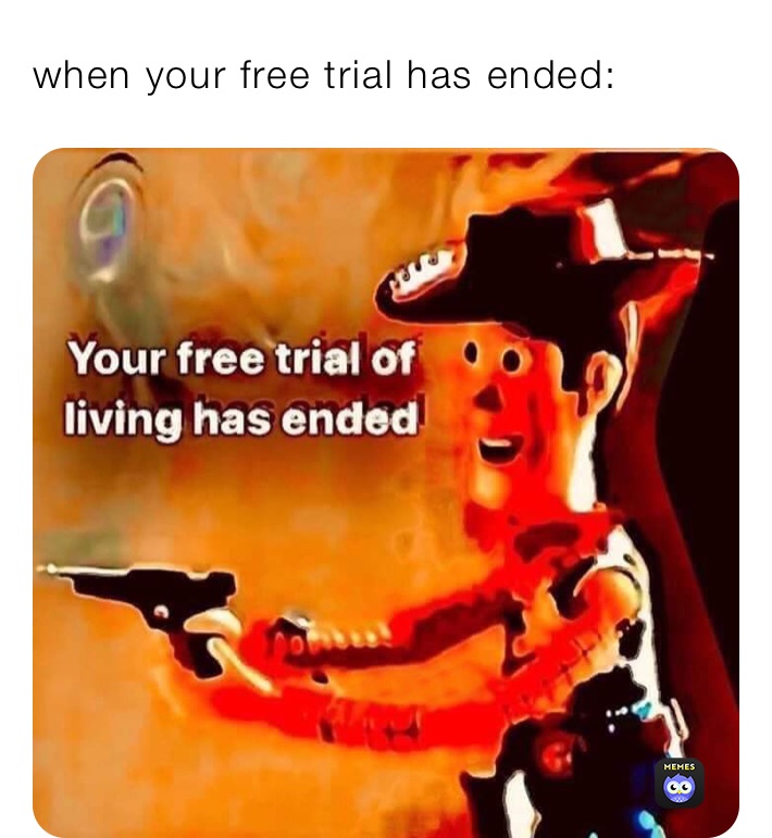 when your free trial has ended:￼