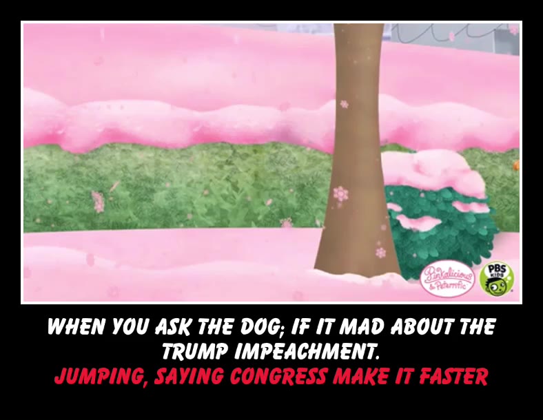Ask your dog if they\u2019re happy about the Trump impeachment and see what reaction you get \ud83d\ude02\ud83d\ude02 if you don\u2019t get it, catch up on the news \ud83e\udd2a
-
-
-
-
 #msnbc  #cnn  #foxnews  #bbc  #nbc  #abc  #bostonglobe  #miamiherald   #congress  #trumpimpeachment  #realnews  #harvarduniversity  #georgewashingtonuniversity  #stanfordlawschool  #universityofnorthcarolina
