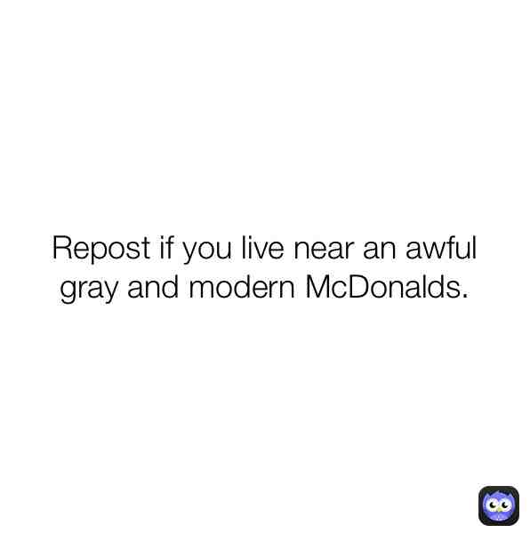 Mickey D’s is sus…
