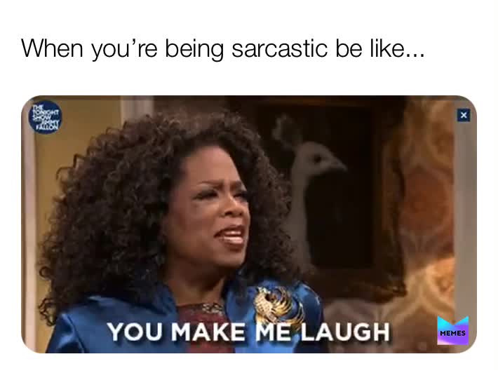 #sarcasm  #lol  #youmakemelaugh