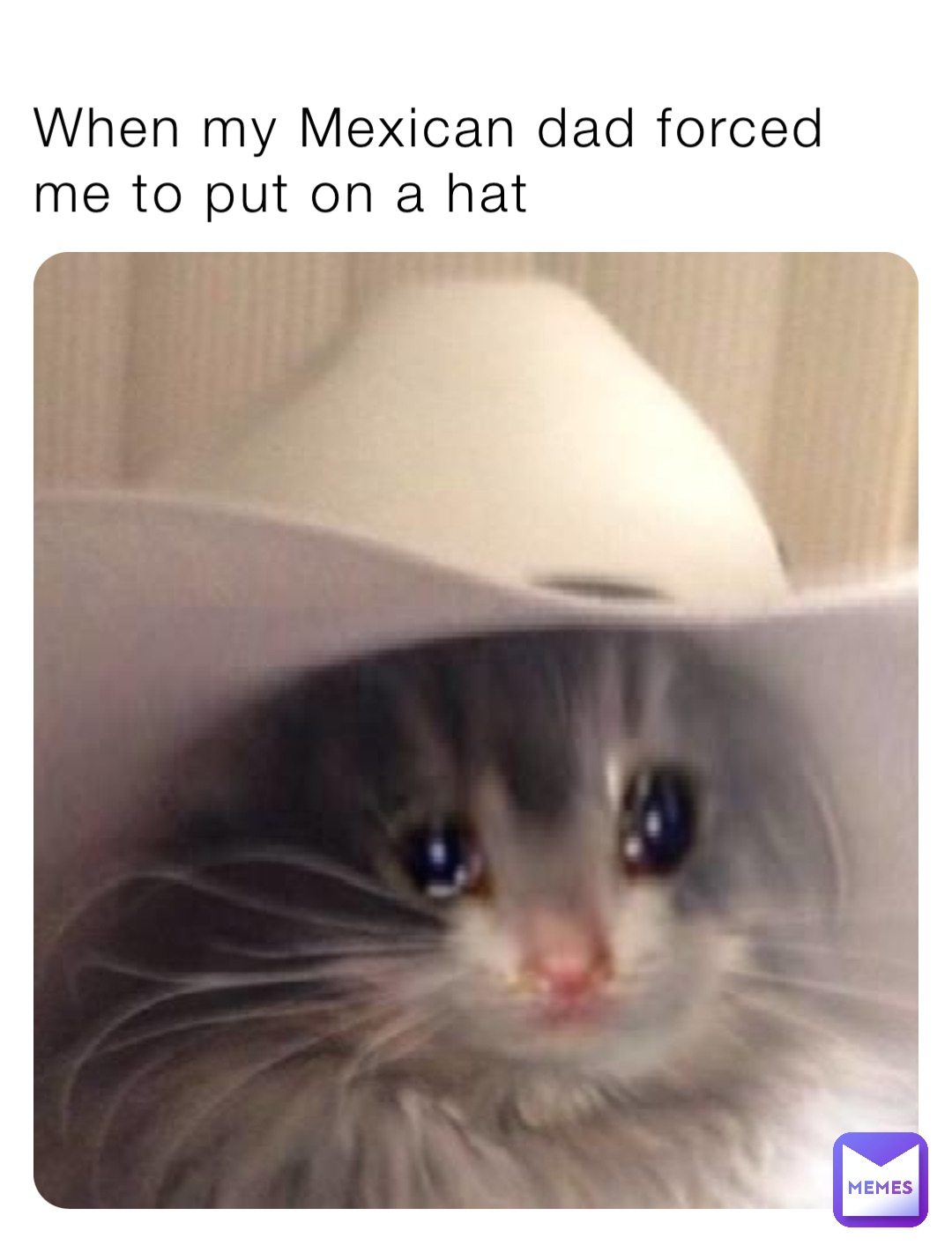 When my Mexican dad forced me to put on a hat