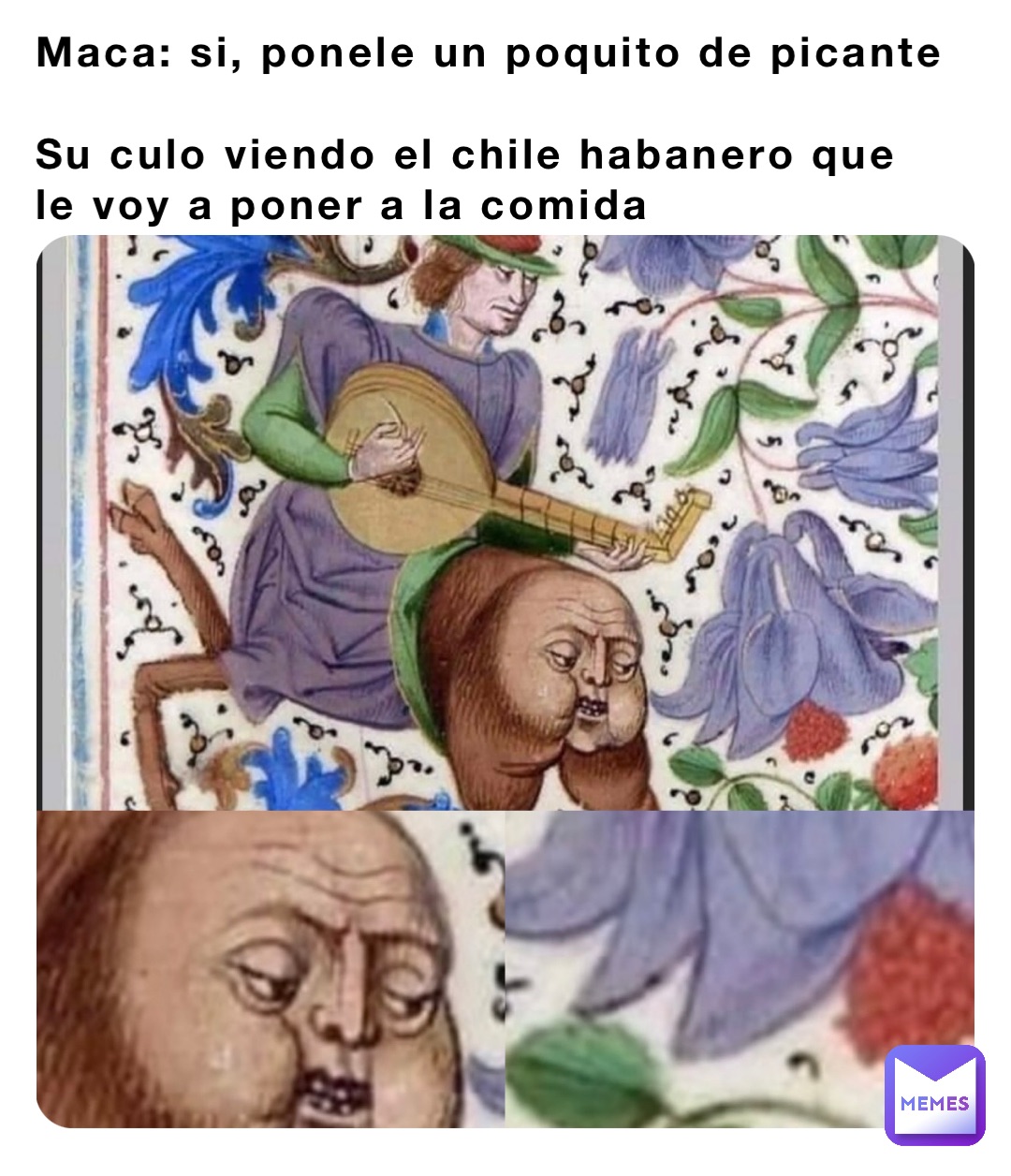 Maca: si, ponele un poquito de picante Su culo viendo el chile habanero que  le voy a poner a la comida | @asamoa | Memes