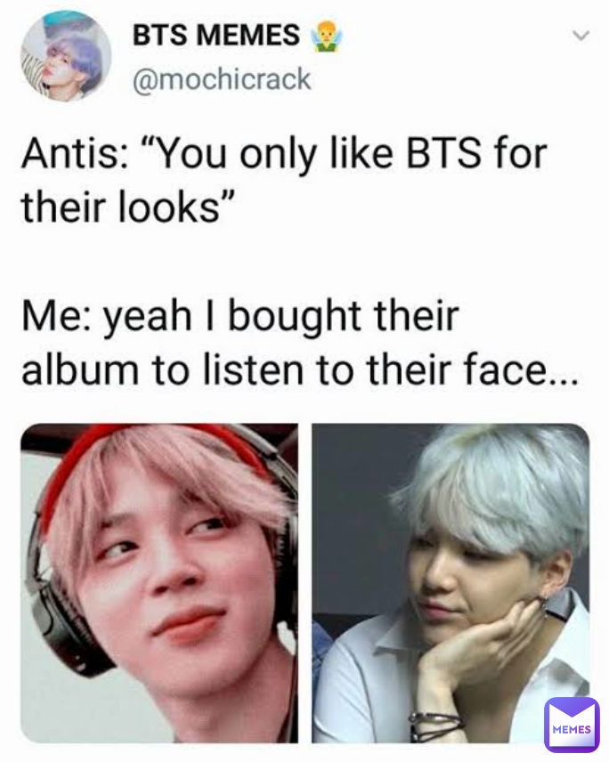 BTS HATER:ALL ARMYS ARE UGLY 😒🙄 ONE BTS ARMY:DON'T CALL OUR ARMYS UGLY ...