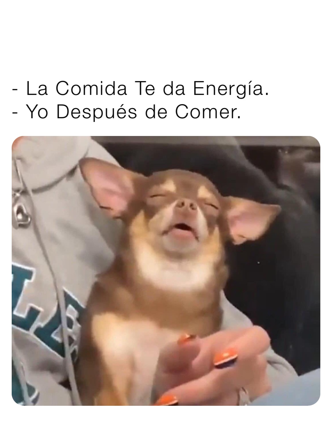 - La Comida Te da Energía.
- Yo Después de Comer.