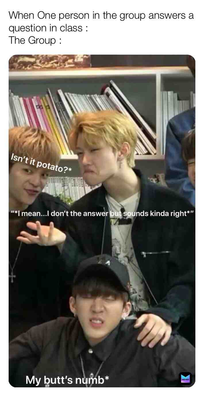 U got the crew judging ๐ #relatable โ #Funny #StrayKids #Stays #Kpop #Meme #school #class