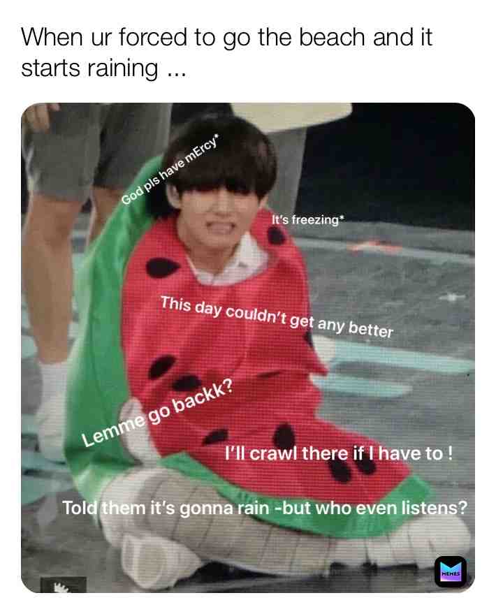 😤 😂 check out my memes and don’t forget to follow!! #meme #comedy #funny #relatable #beach #V #KimTeahyung #Teahyung #BTS #bangtanboysmemes #bangtansonyeodan #kpop