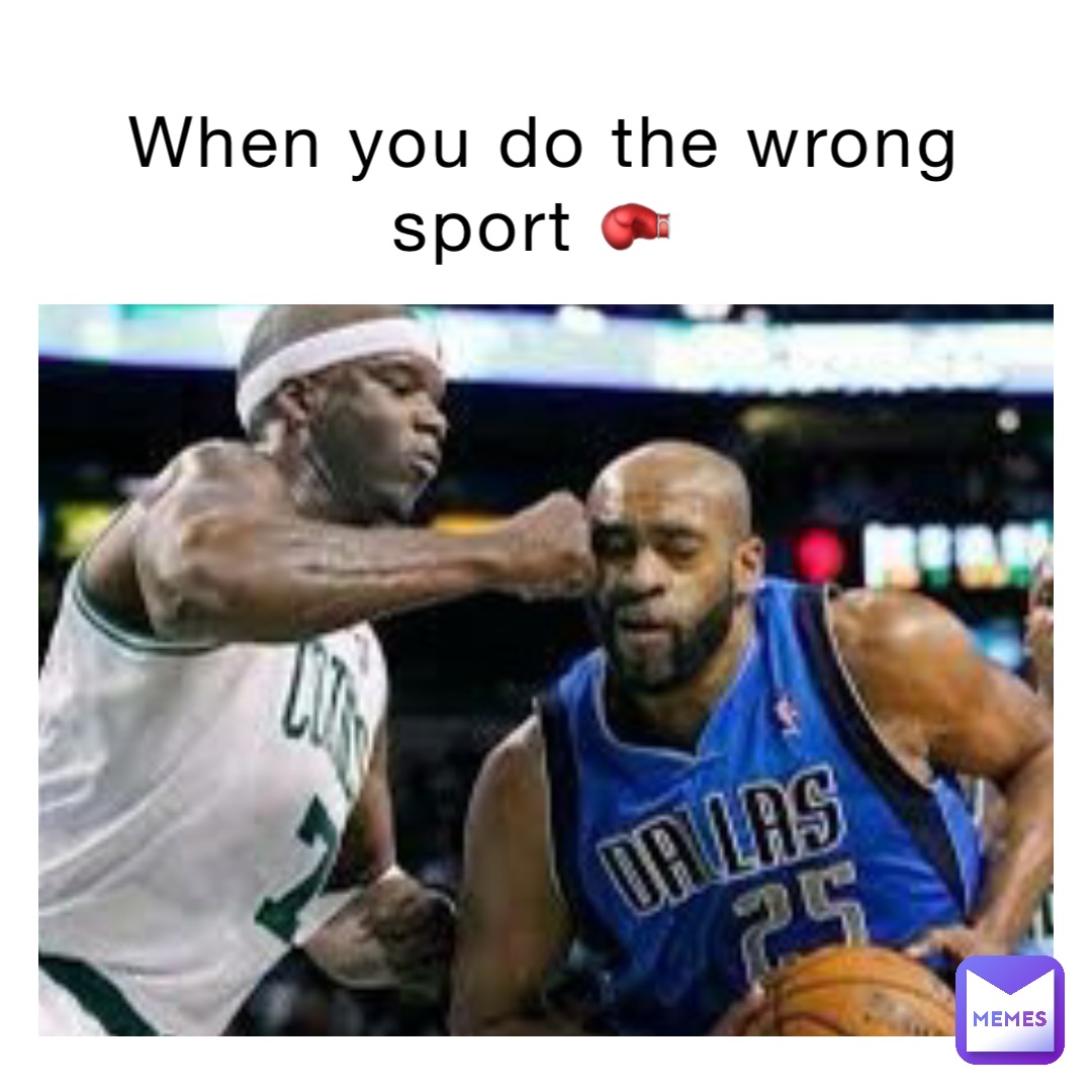 When you do the wrong sport 🥊