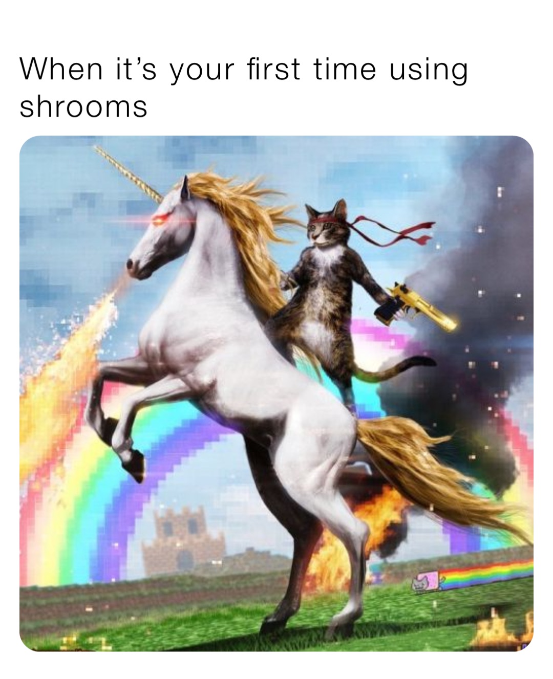 When it’s your first time using shrooms