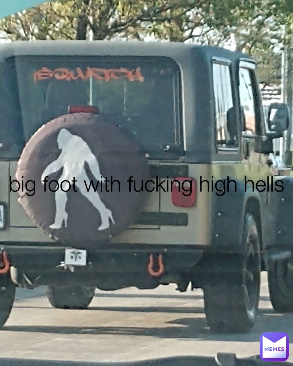 big foot with fucking high hells