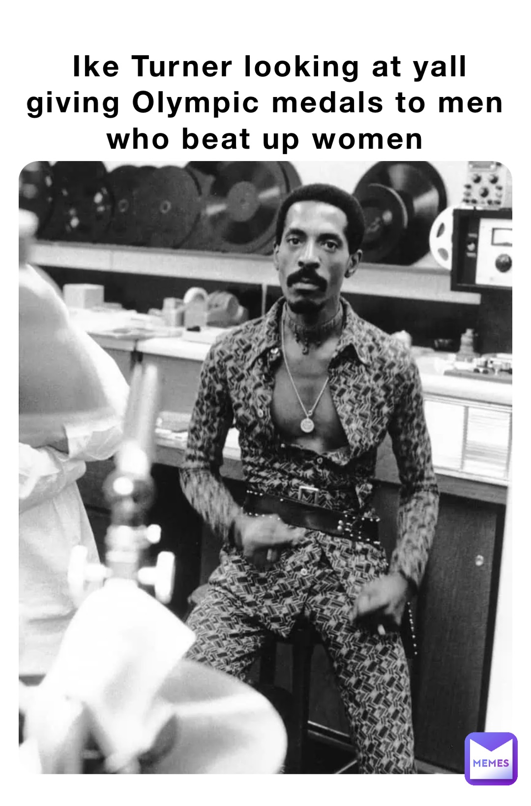 Ike Turner looking at yall giving Olympic medals to men who beat up women
