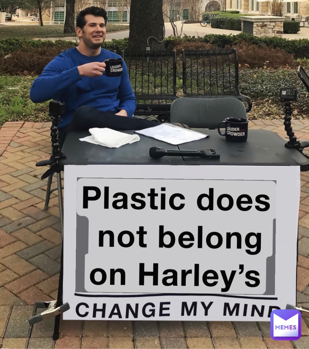 Plastic does not belong on Harley’s