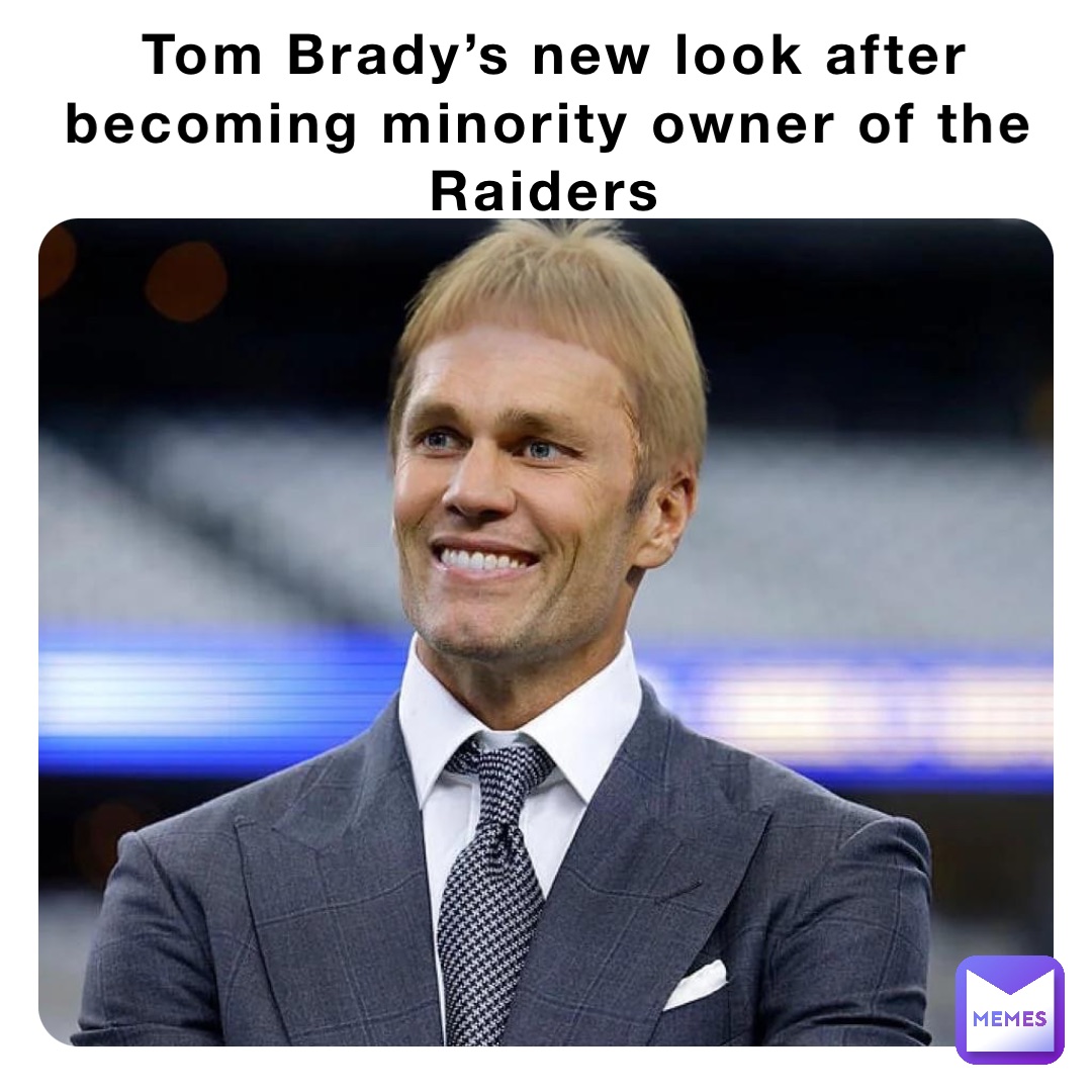 Tom Brady’s new look after becoming minority owner of the Raiders