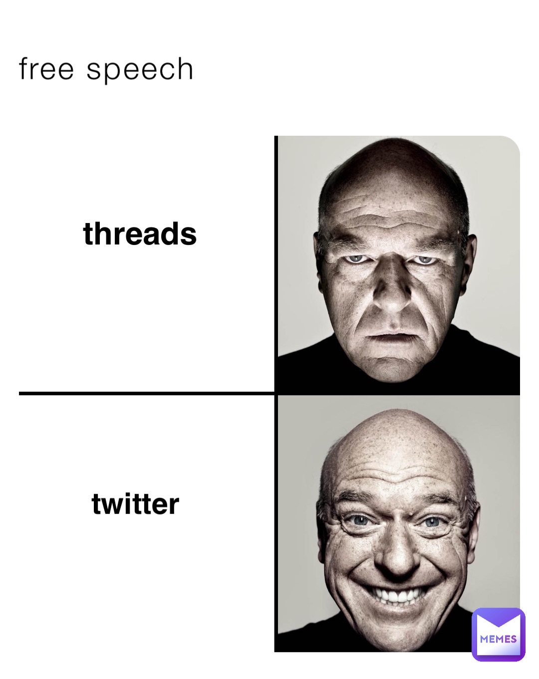free speech threads twitter