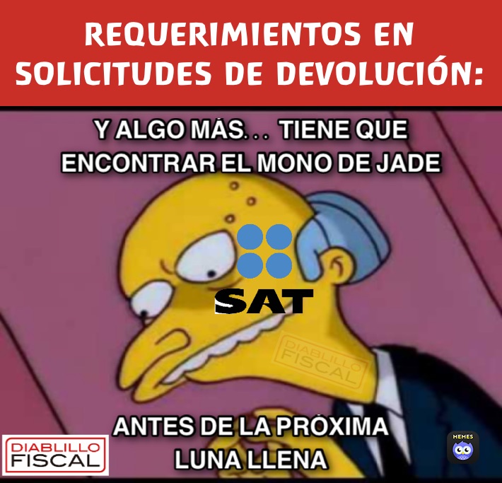 REQUERIMIENTOS EN SOLICITUDES DE DEVOLUCIÓN: 