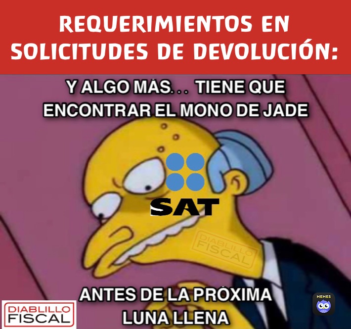 REQUERIMIENTOS EN SOLICITUDES DE DEVOLUCIÓN: