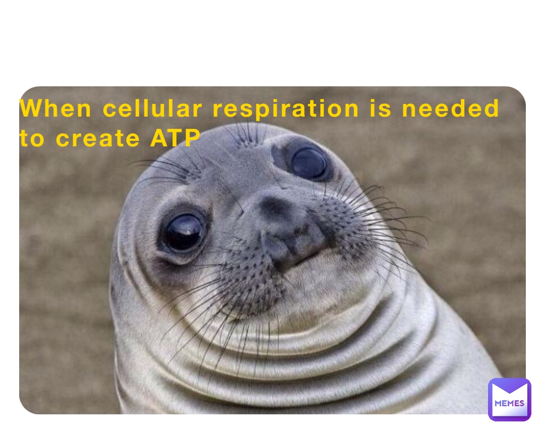When cellular respiration is needed to create ATP