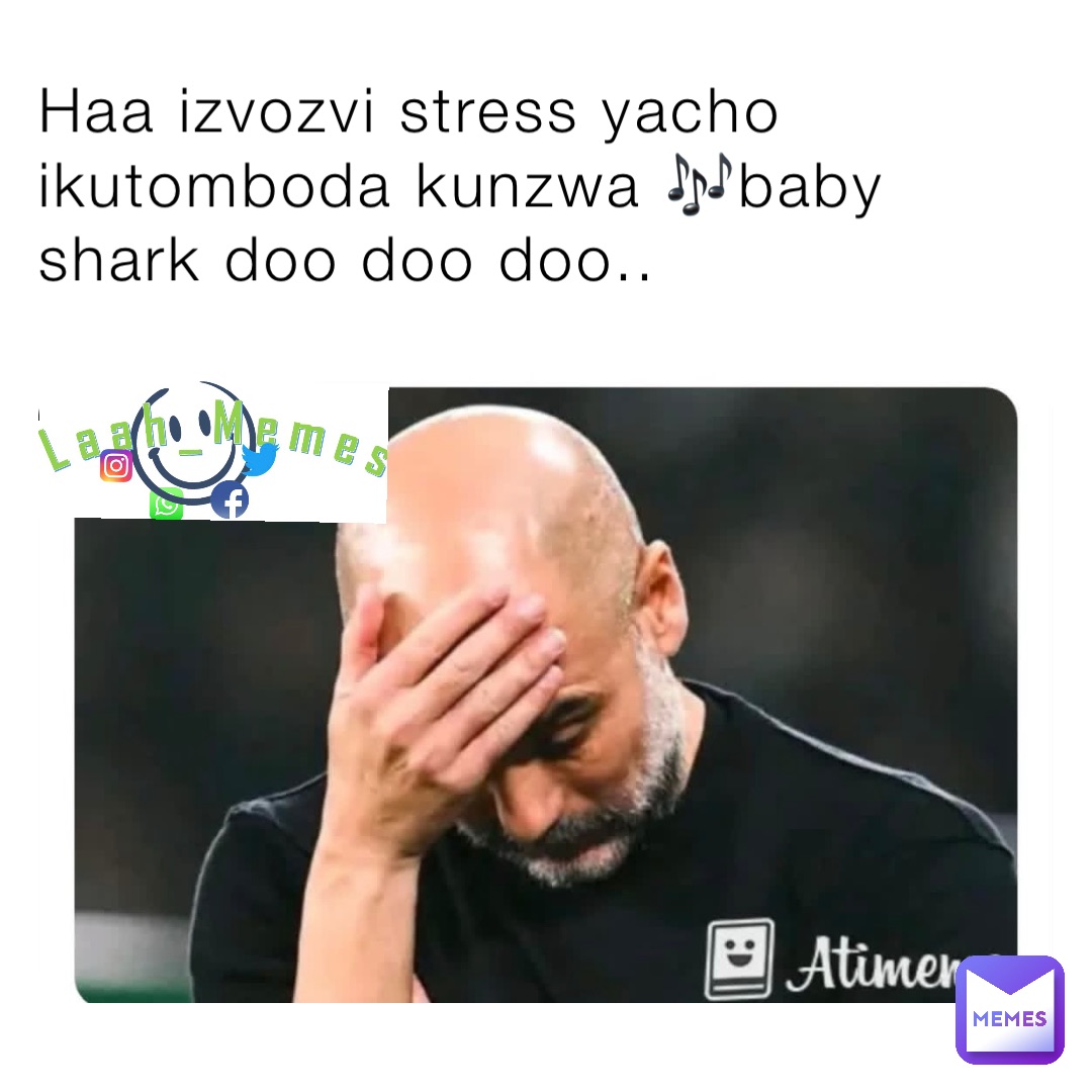 Haa izvozvi stress yacho ikutomboda kunzwa 🎶baby shark doo doo doo..