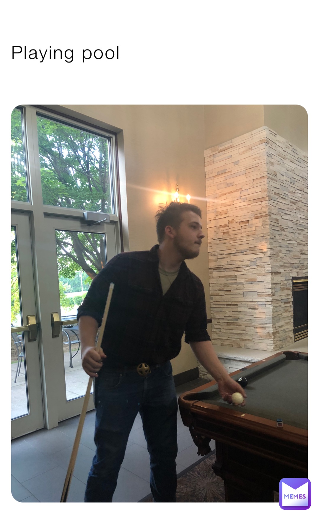 Playing pool