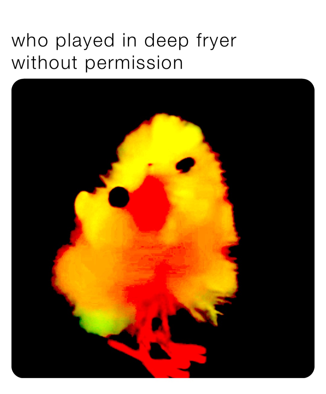 who played in deep fryer without permission theweirdkiduknow Memes