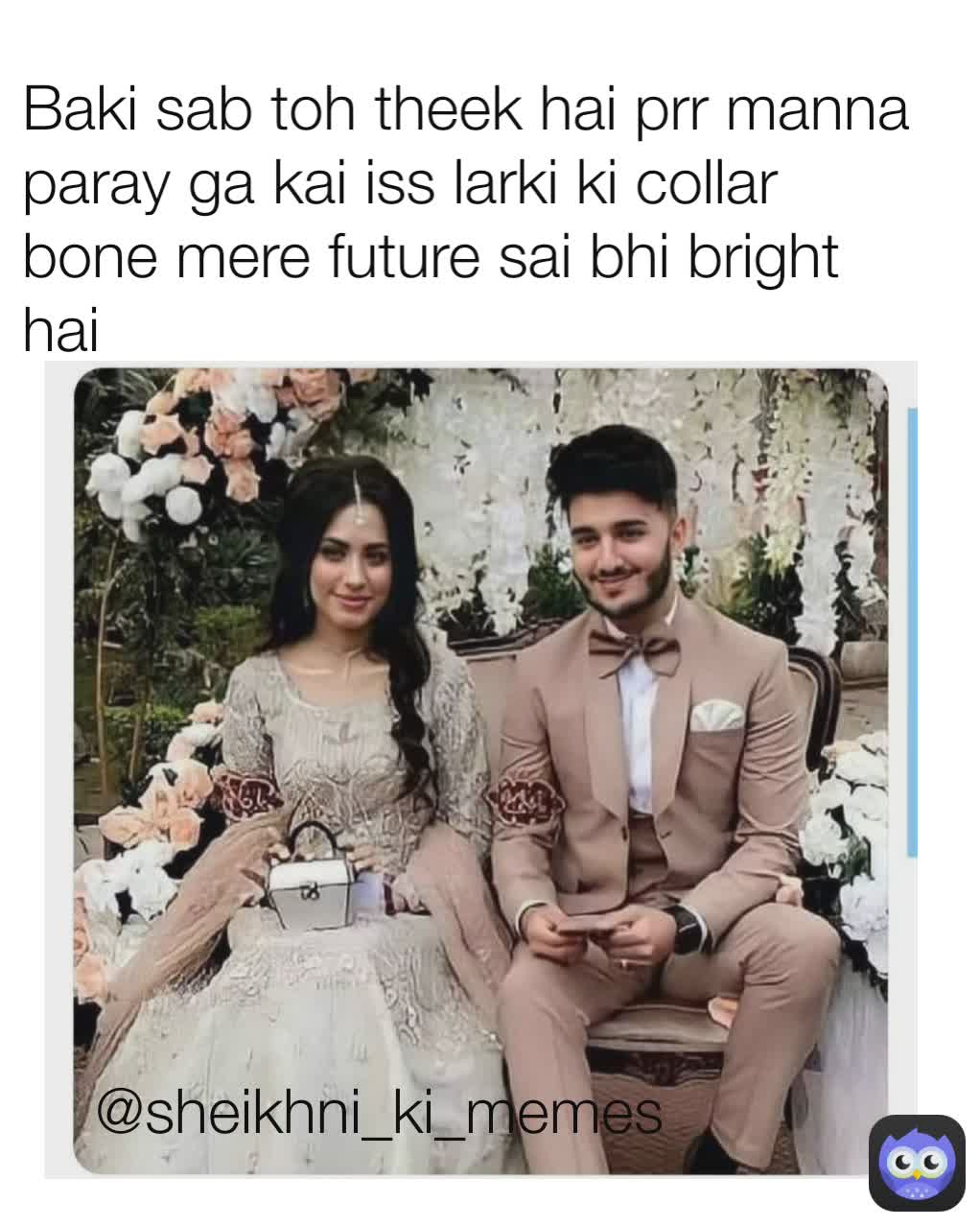 @sheikhni_ki_memes  Baki sab toh theek hai prr manna paray ga kai iss larki ki collar bone mere future sai bhi bright hai @sheikhni_ki_memes 