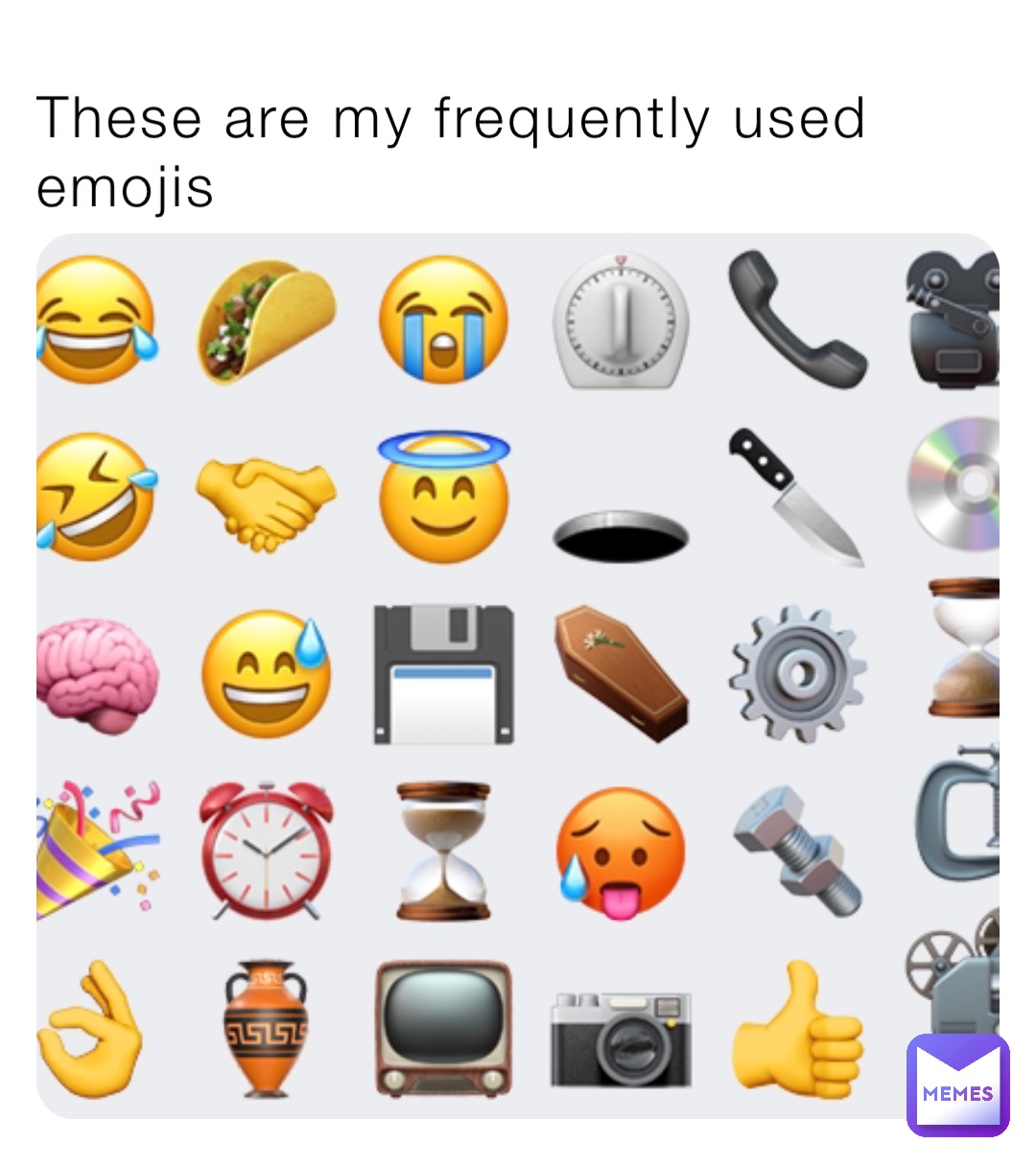 These are my frequently used emojis