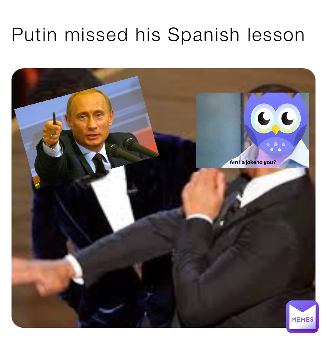 Putin missed his Spanish lesson