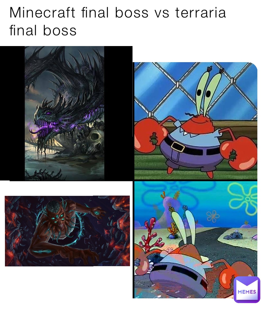 Minecraft final boss vs terraria final boss