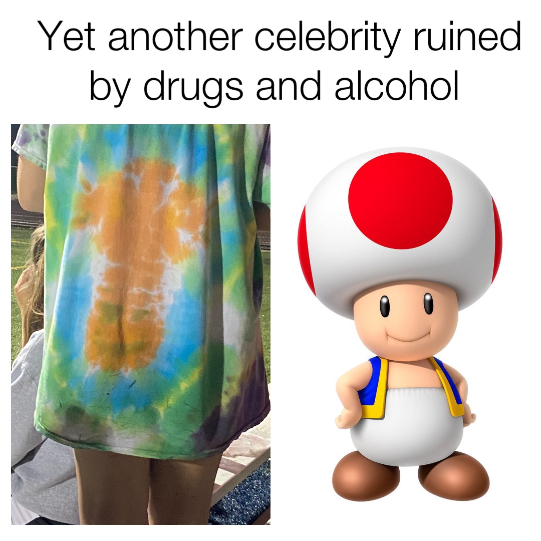 Yet another celebrity ruined by drugs and alcohol