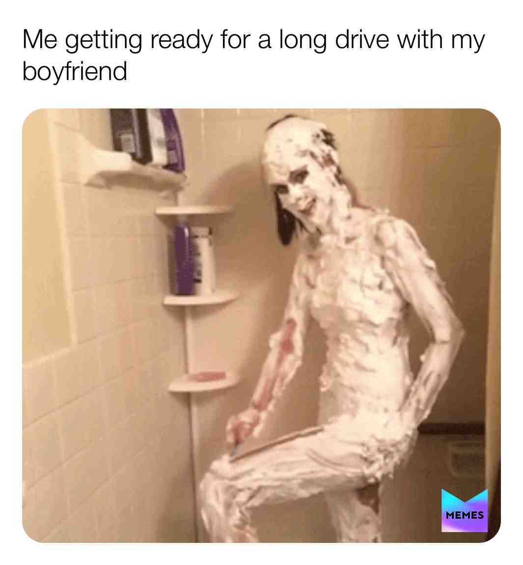 #funnymemes #high #nice #lol #girls #pout #knowyourjumps #shave #comedy #me how girls get ready 😂 #laugh #bath #bathing #swim #longdrive #bf #gf #us