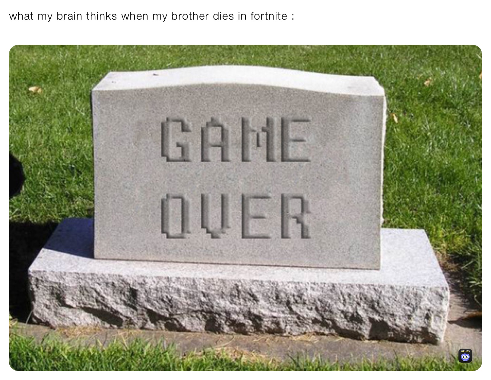 what my brain thinks when my brother dies in fortnite :
