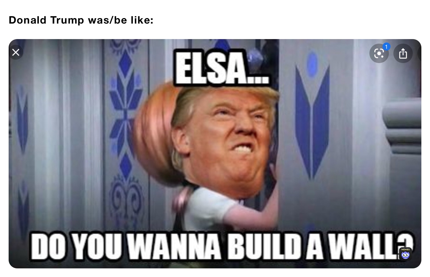 Donald Trump was/be like: