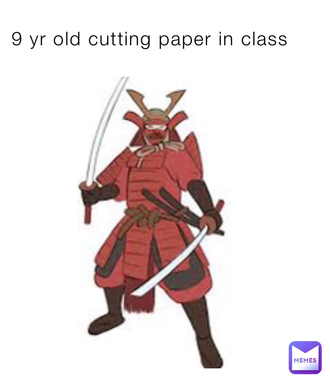 9 yr old cutting paper in class