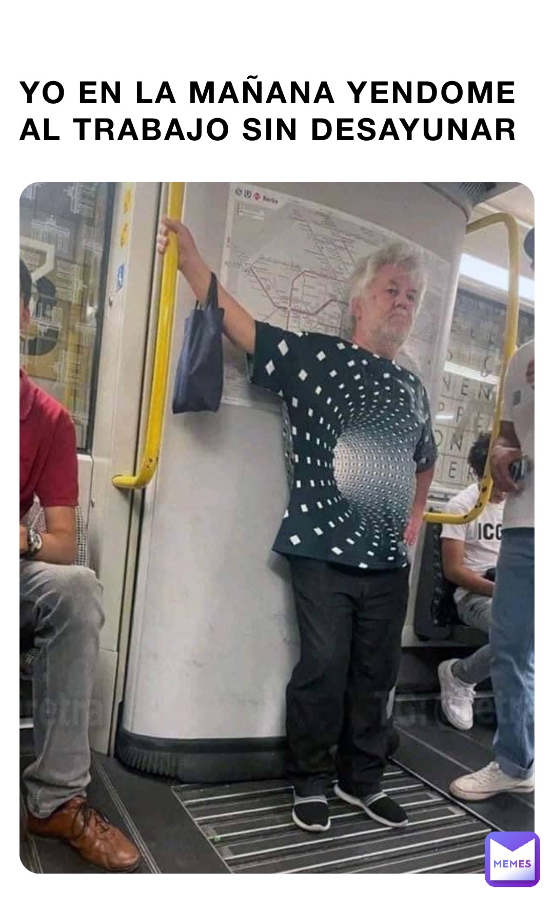 YO EN LA MAÑANA YENDOME AL TRABAJO SIN DESAYUNAR YO EN LA MAÑANA YENDOME Al TRABAJO SIN DESAYUNAR