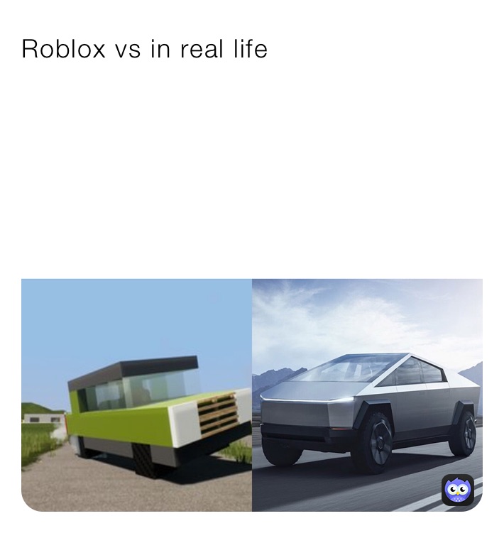 Roblox vs in real life
