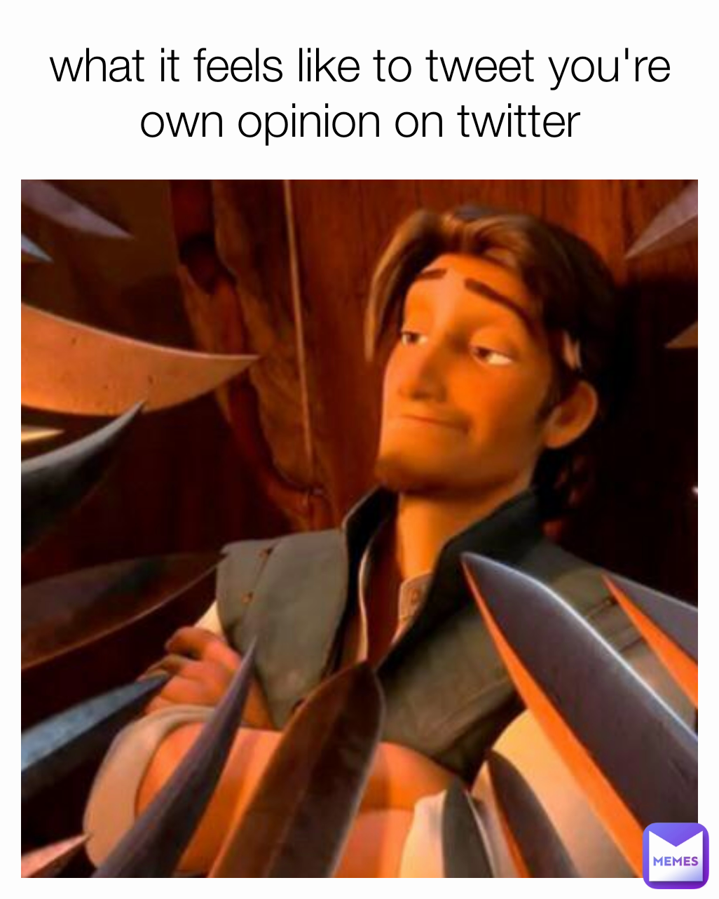 what it feels like to tweet you're own opinion on twitter