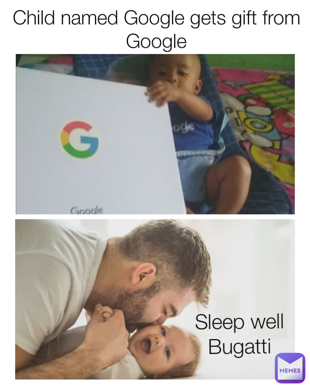 Child named Google gets gift from Google Sleep well Bugatti