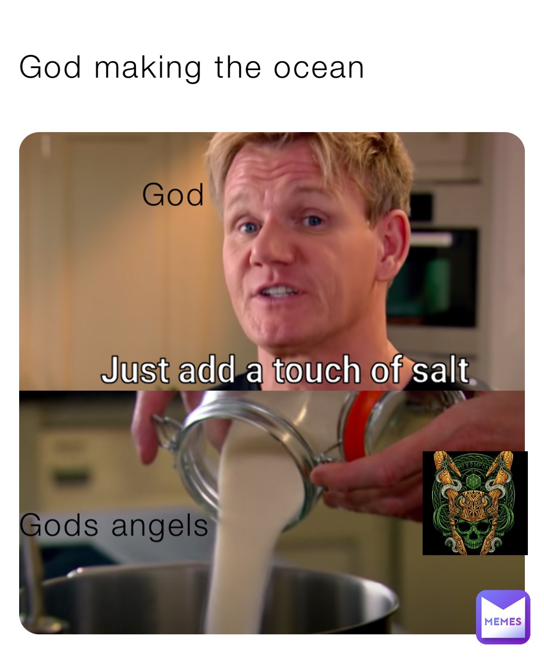 God making the ocean God Gods angels