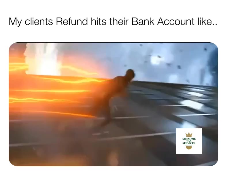 My clients get their return in a   #flash.
.
Stop getting your taxes by someone who doesn't   #efile.
.
Approved by the IRS w/background, Insured, and security on all my devices 
.
we reinvest in our community. Doing taxes & Bookkeeping Virtual/Remote NATIONWIDE!!!! \ud83d\ude0d YOU \u202c
Book \ud83d\udcc6\ud83d\udc47\ud83d\udc47\ud83d\udc47
https://calendly.com/awesometaxservices
 Don't wait until your W-2 comes in your email or mailbox.
  #arise   #youngyoda   #50words   #Beyonce   #badgirlriri   #fentybeauty   #callcenter   #Blackwood   #camdencounty   #ups   #fedex   #hairstylist   #daycare   # sicklervillenj 
  #phl17   #callcenteragentsaroundtheworld   #collegestruggles