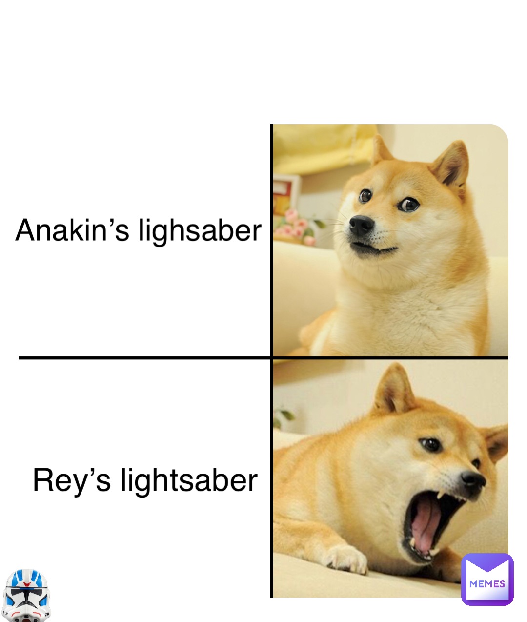 Double tap to edit Anakin’s lighsaber Rey’s lightsaber