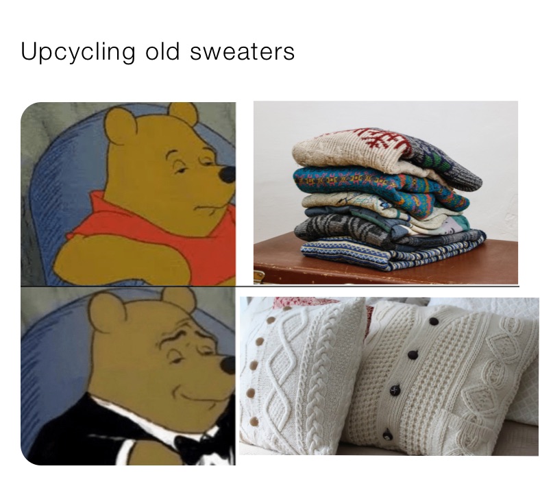 Upcycling old sweaters