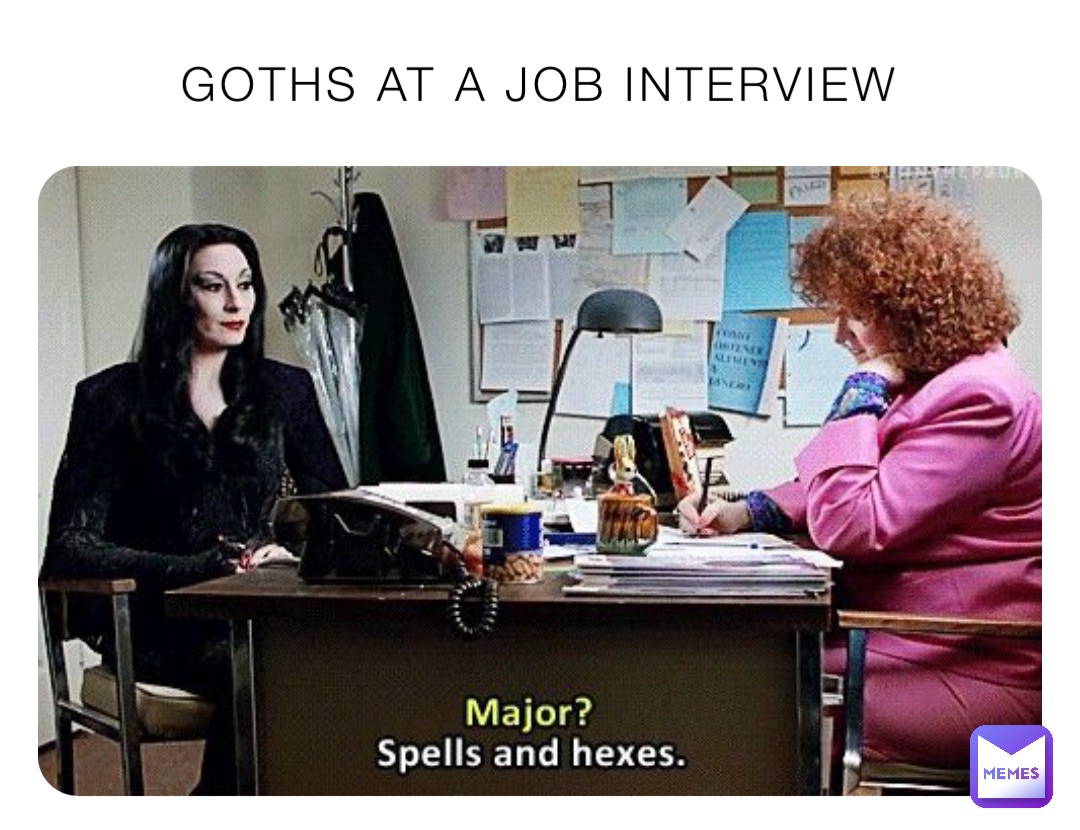 Goths at a job interview