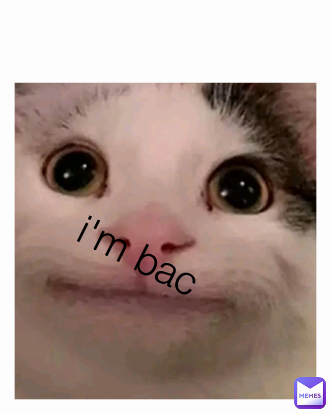 i'm bac