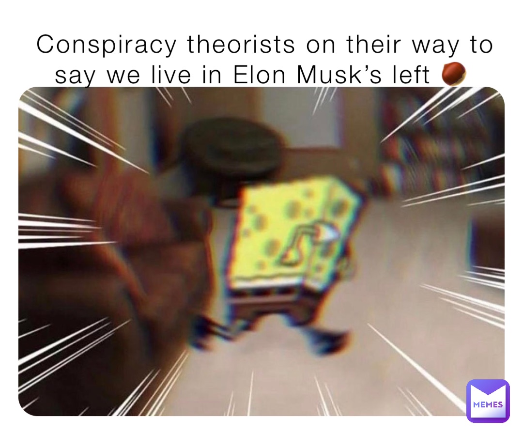 Conspiracy theorists on their way to say we live in Elon Musk’s left 🌰