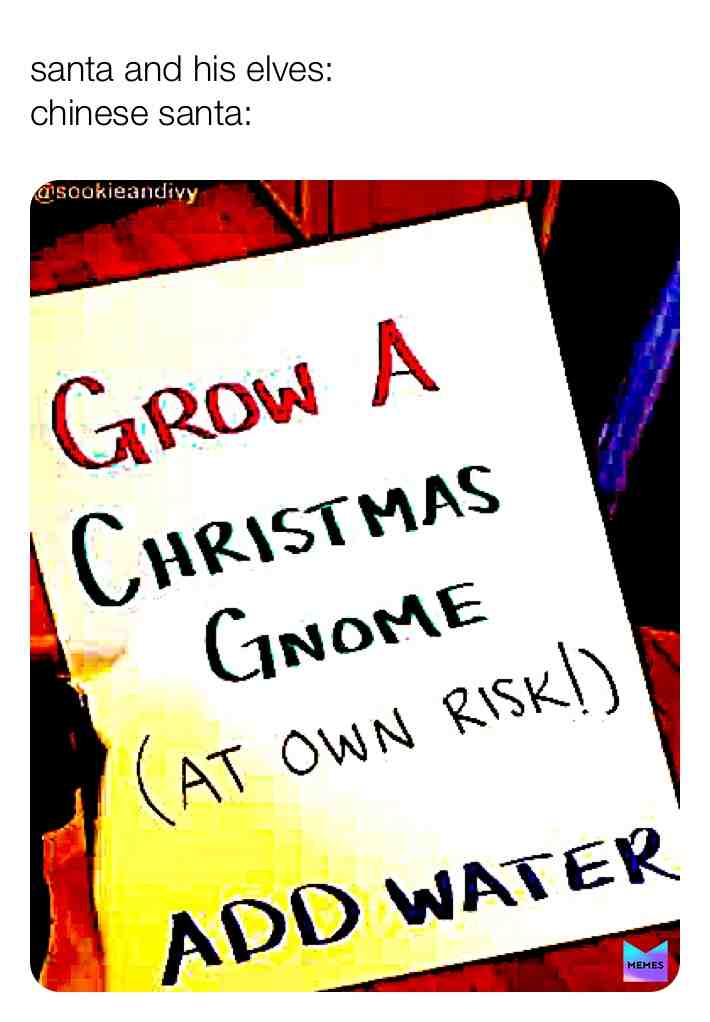 first meme. don’t be offended😂  #china  #christmas  #santa