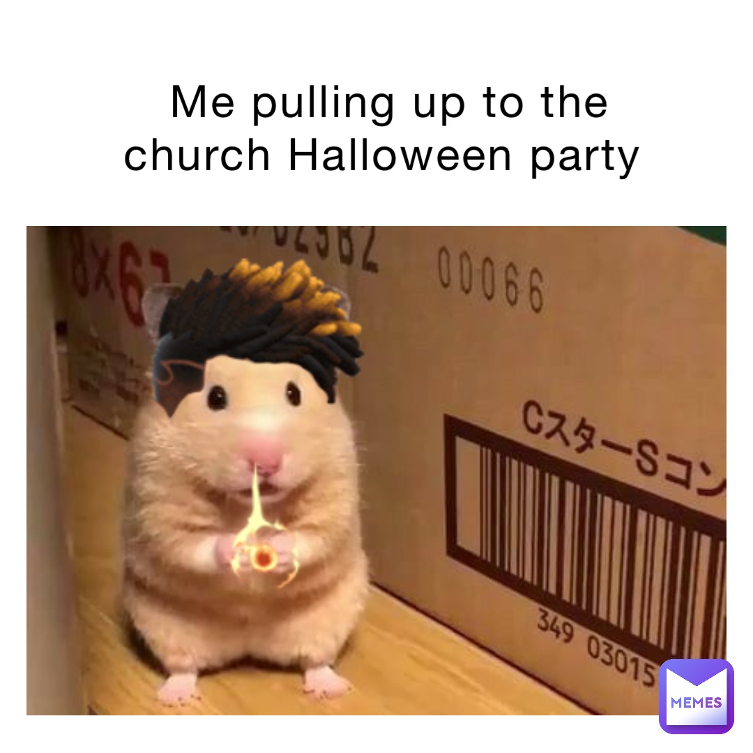Me pulling up to the church Halloween party