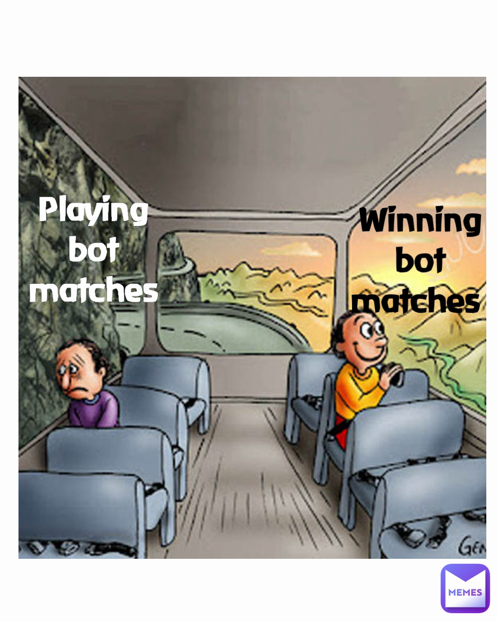 Playing bot matches Winning bot matches 