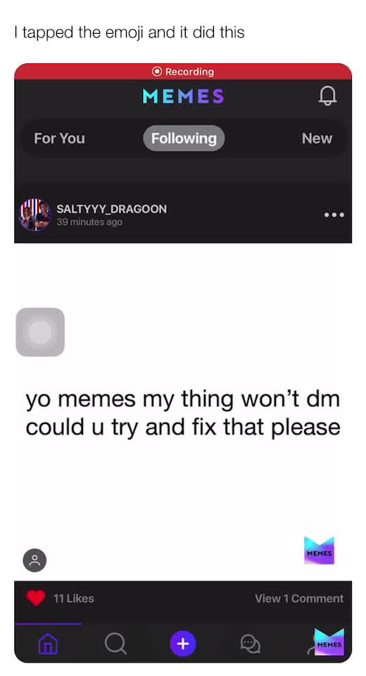 I was soo close to sending my first official message🤣