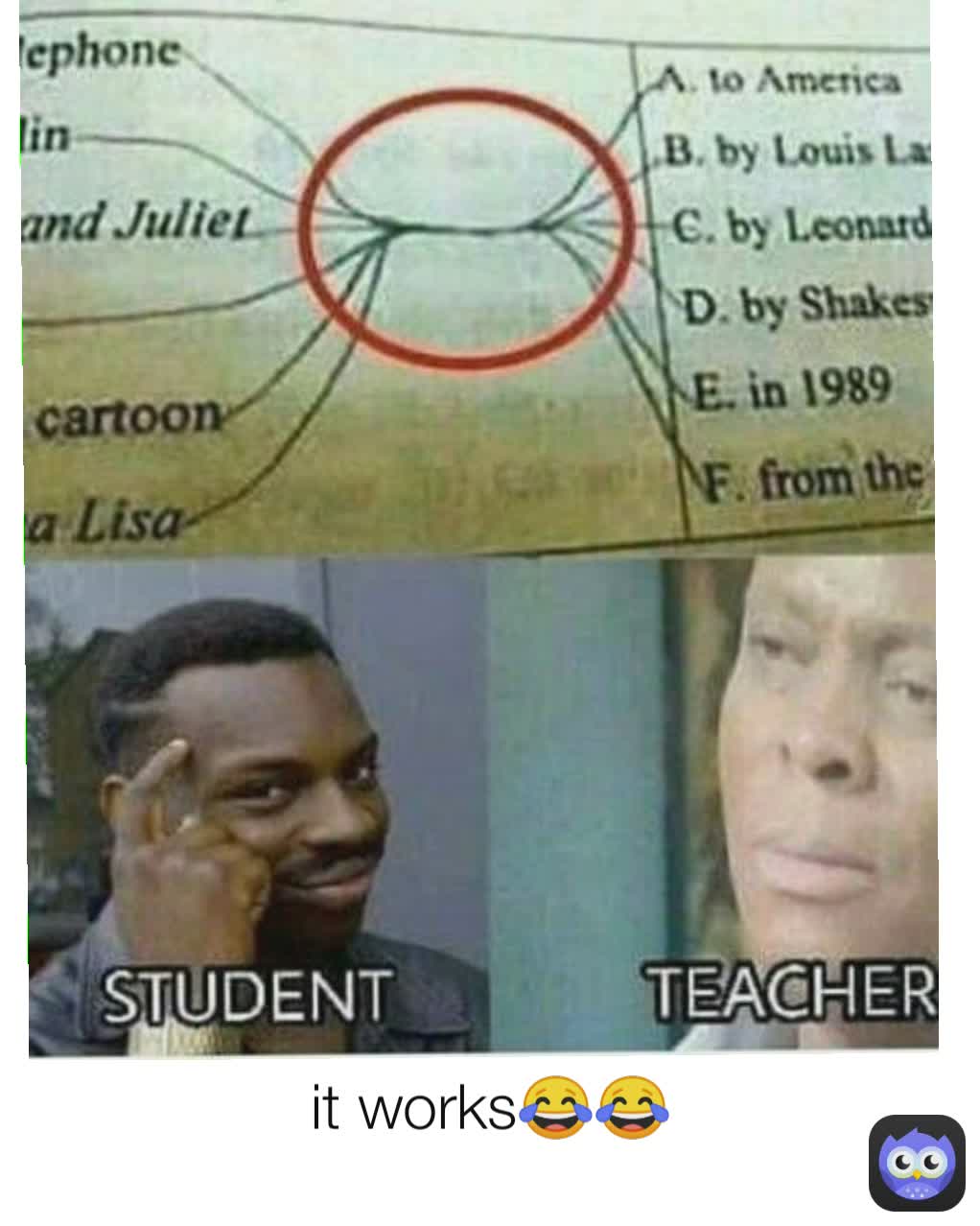 it works😂😂