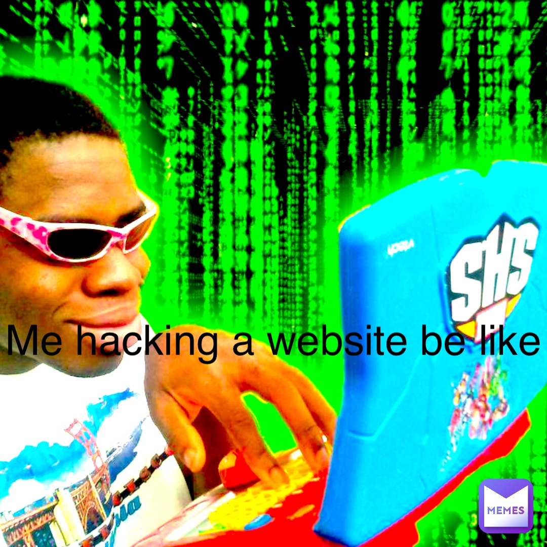 Me hacking a website be like | @Landon12456 | Memes