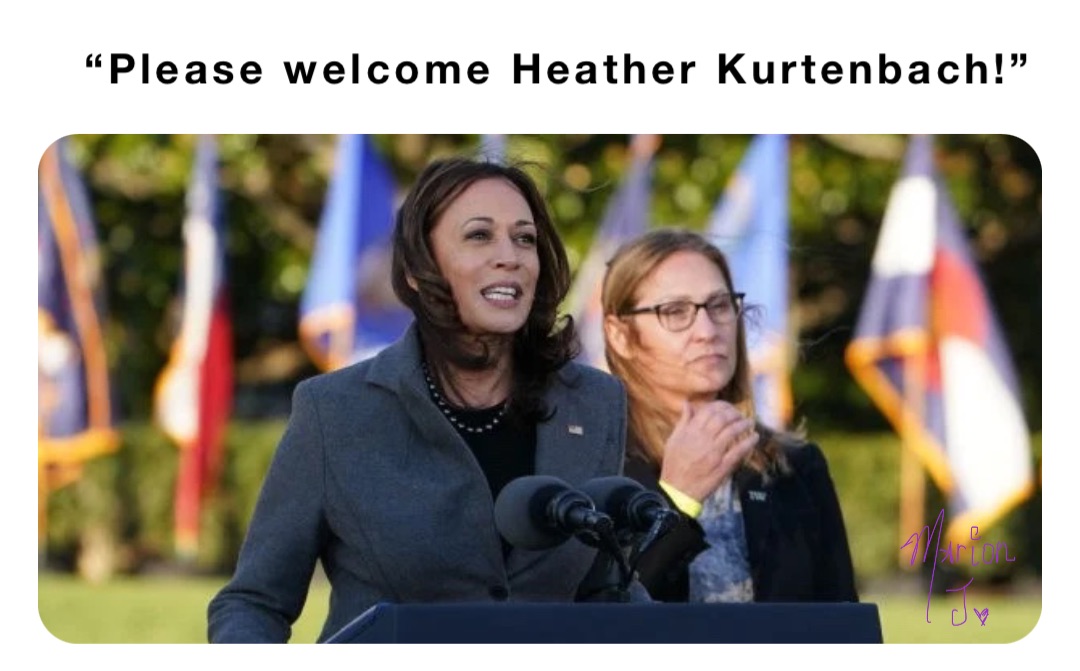 “Please welcome Heather Kurtenbach!”
